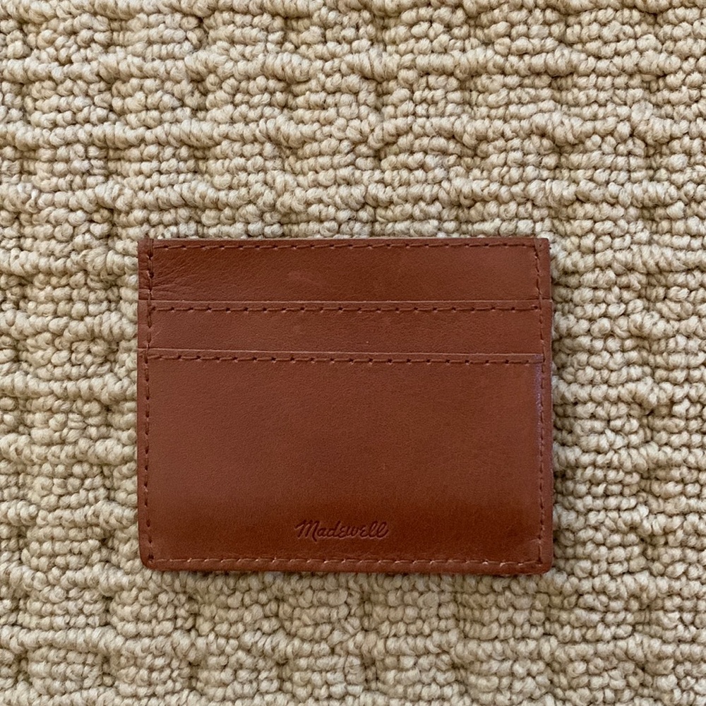 Madewell The Leather Card Case English Saddle